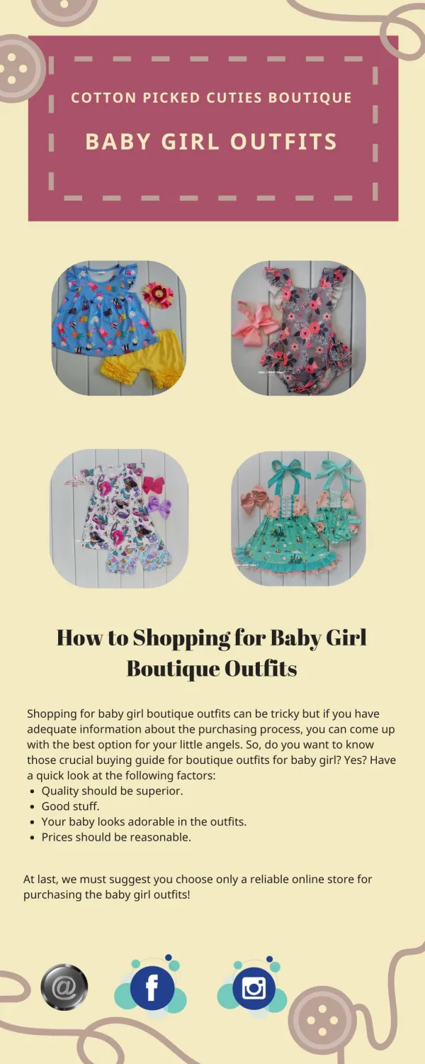 How to Shopping for Baby Girl Boutique Outfits