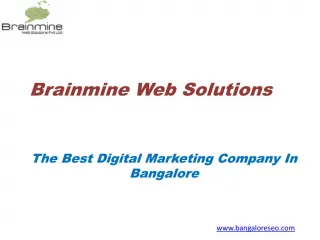 Best Digital Marketing Company In Bangalore - slide 1