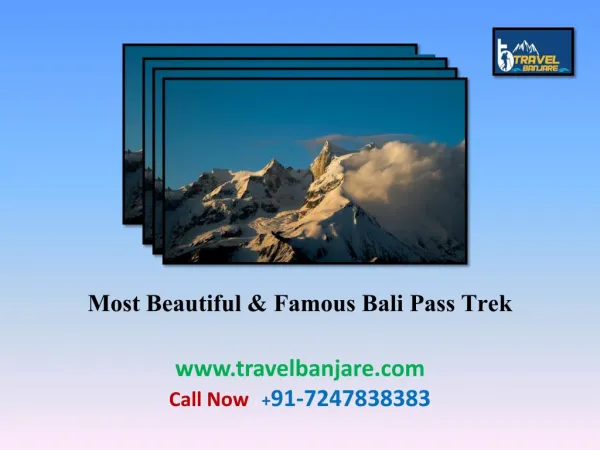 Most Beautiful and Famous Bali Pass Trek
