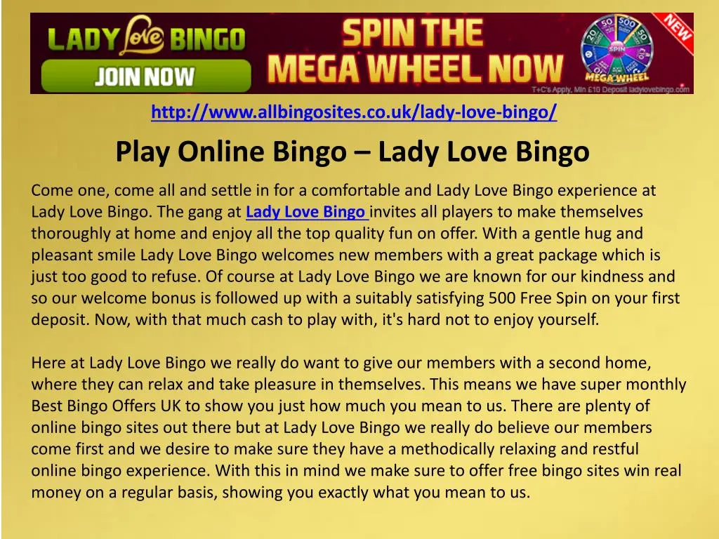 http www allbingosites co uk lady love bingo