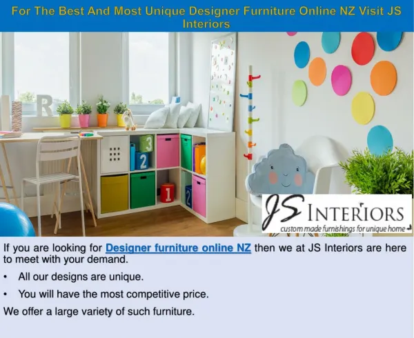 For The Best And Most Unique Designer Furniture Online NZ Visit JS Interiors