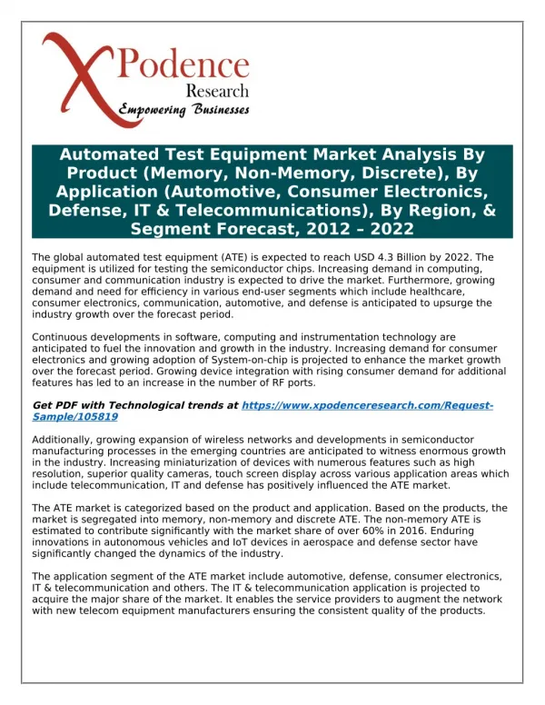 Benchmarking Successful Automated Test Equipment Market in Asia-Pacific