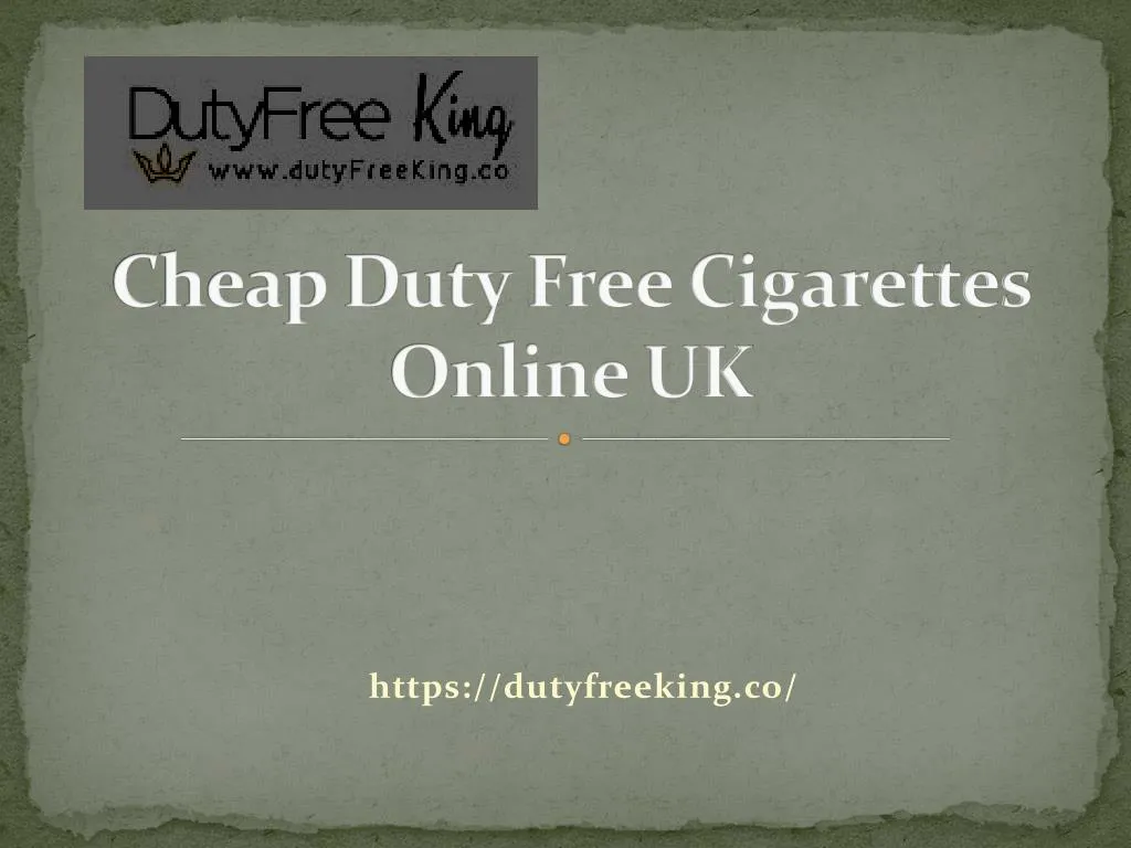 cheap duty free cigarettes online uk