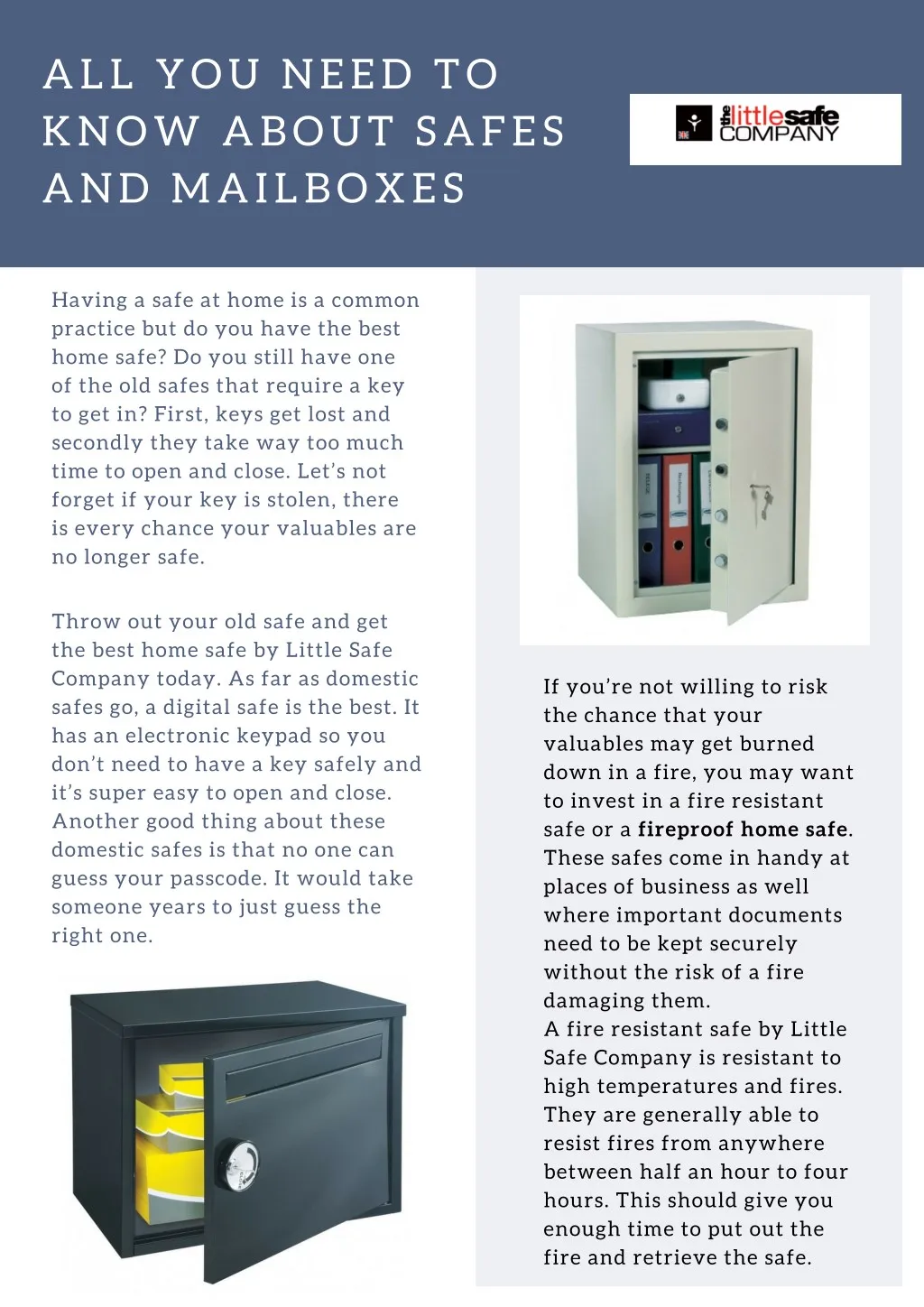 all you need to know about safes and mailboxes