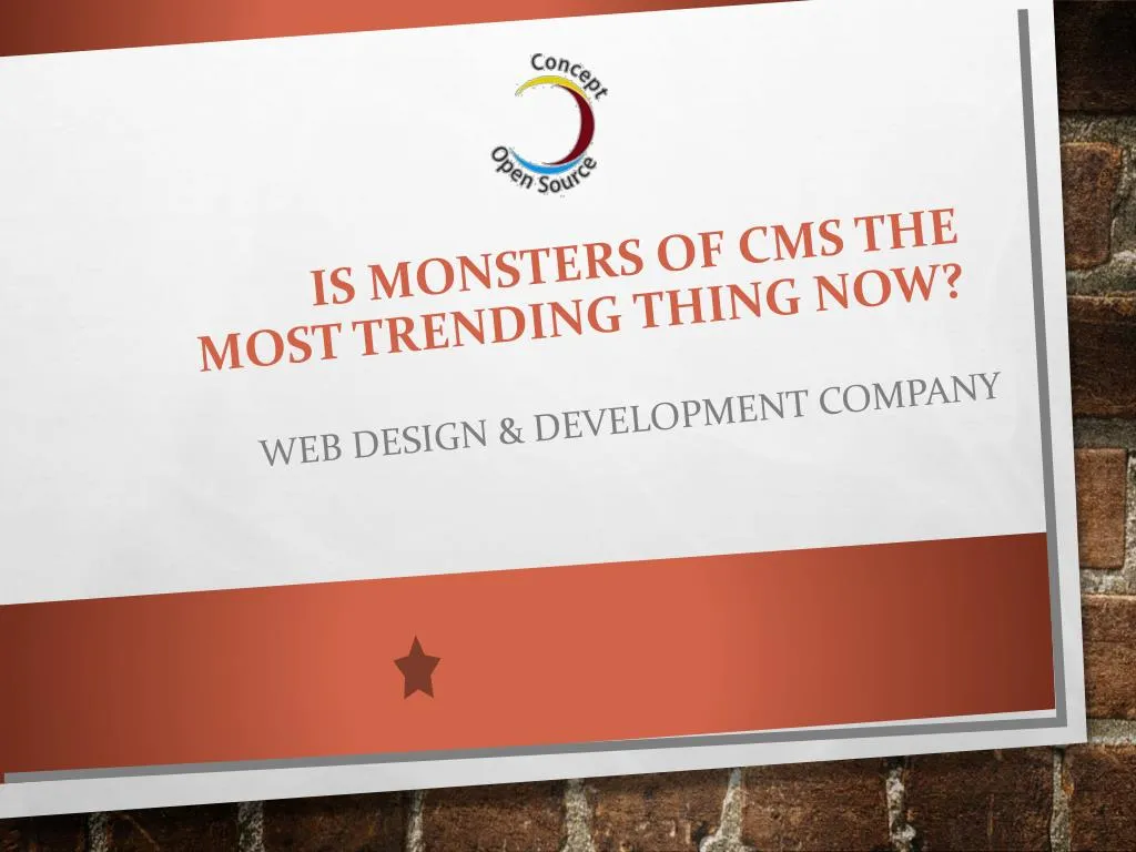 is monsters of cms the most trending thing now