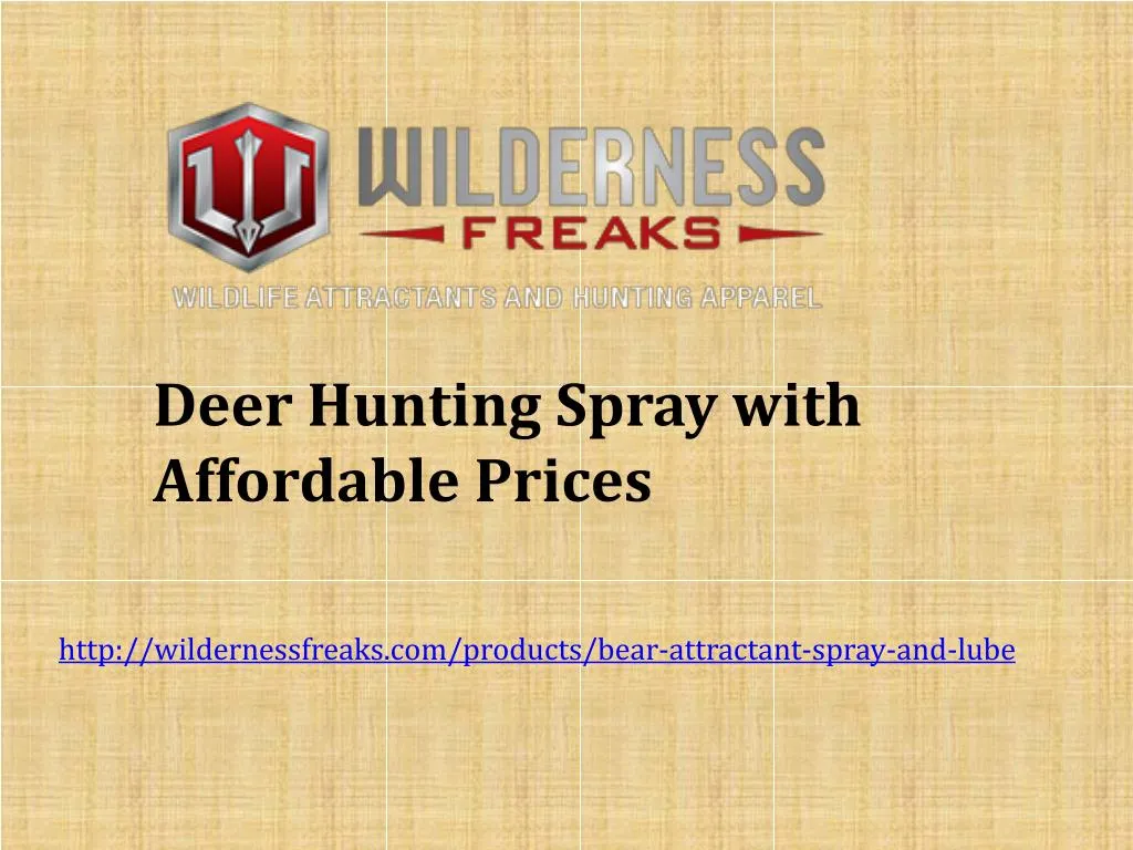 deer hunting spray with affordable prices