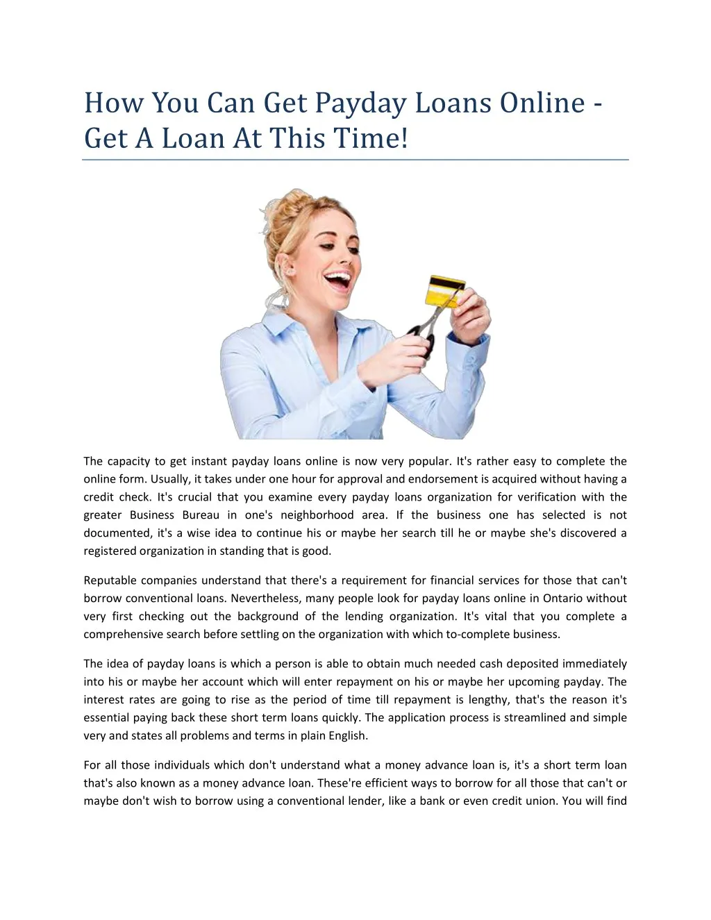 how you can get payday loans online get a loan