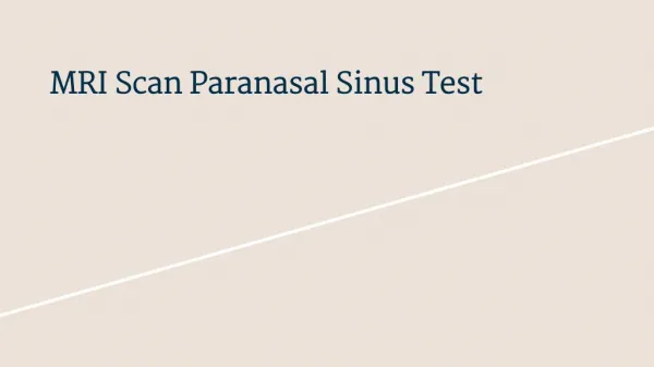 Mri scan paranasal sinus test