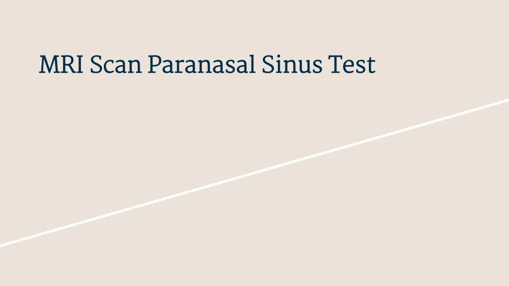 mri scan paranasal sinus test