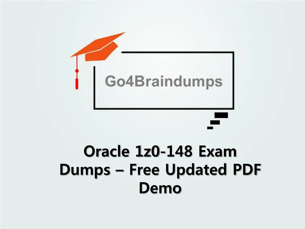 oracle 1z0 148 exam dumps free updated pdf demo