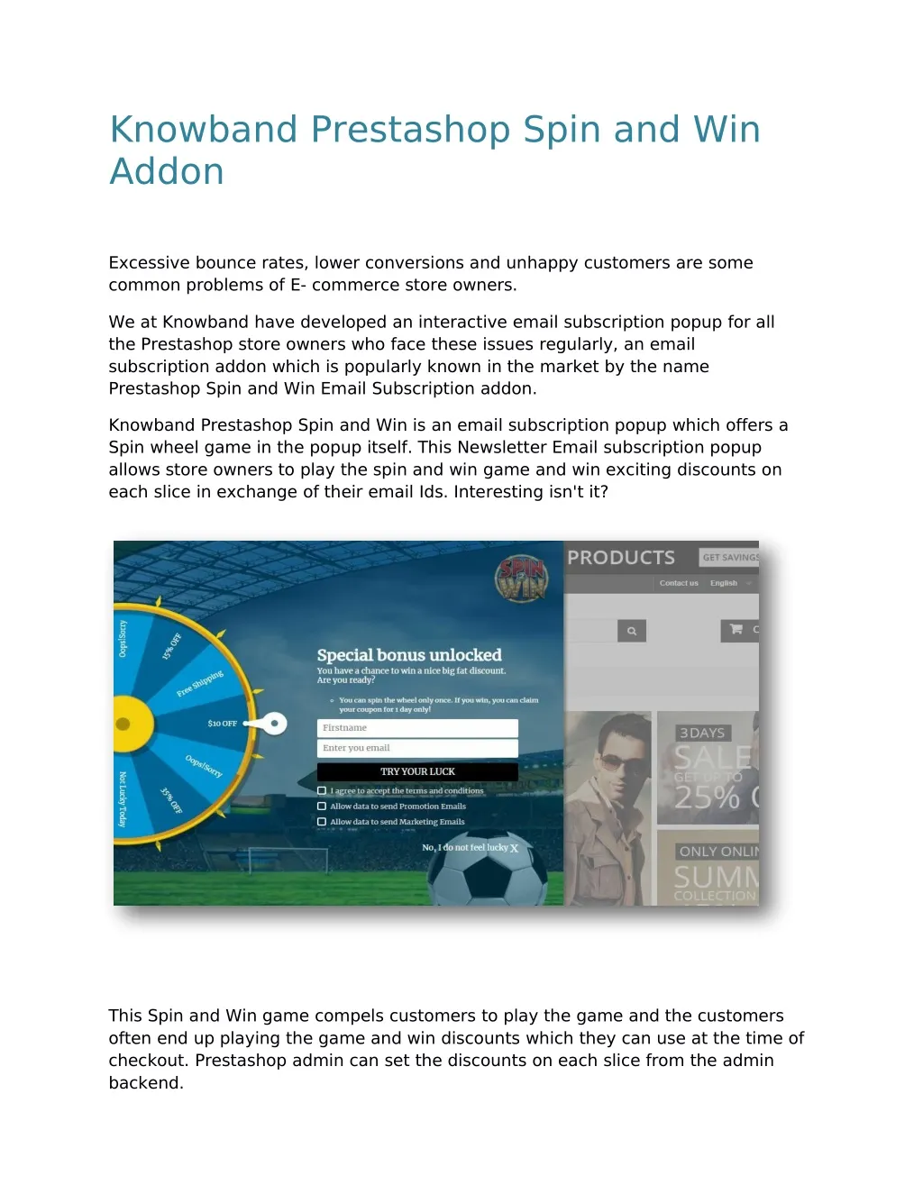 knowband prestashop spin and win addon
