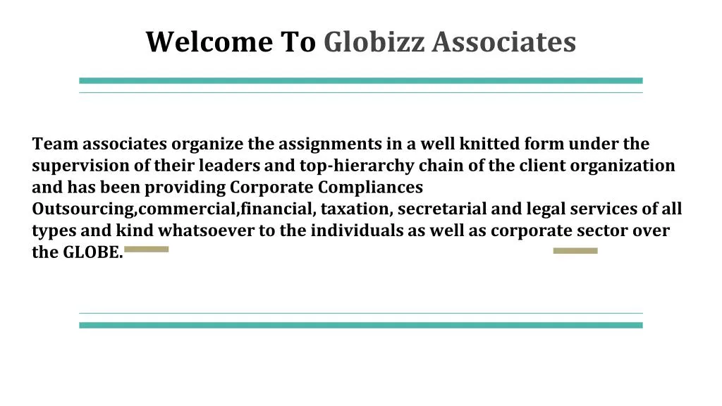 welcome to globizz associates