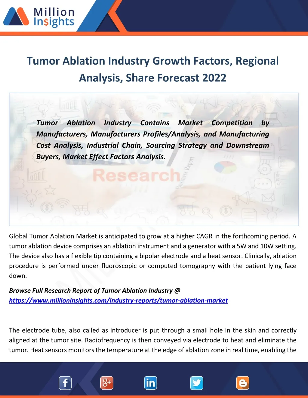 tumor ablation industry growth factors regional