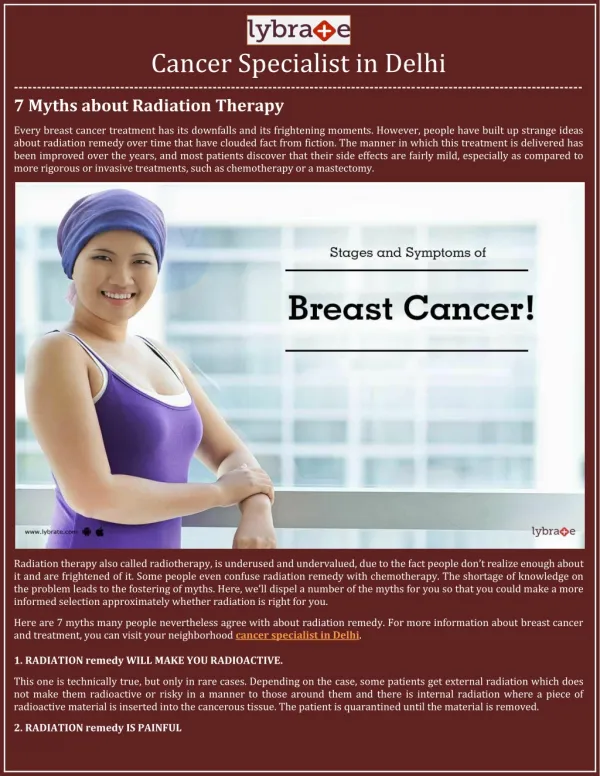 Cancer Specialist in Delhi - Lybrate