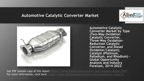 What future holds for Automotive Catalytic Converter Market?