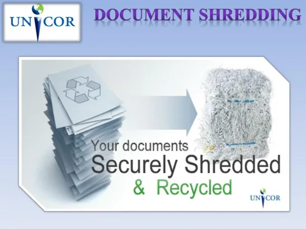 Why should you need recycling and secure document destruction service
