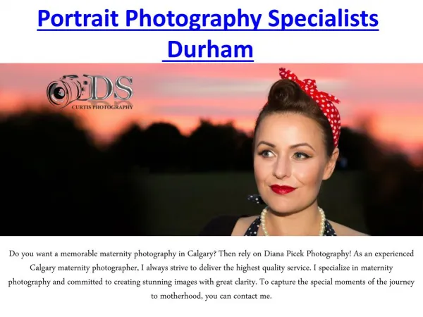 Portrait Photography Specialists in Durham
