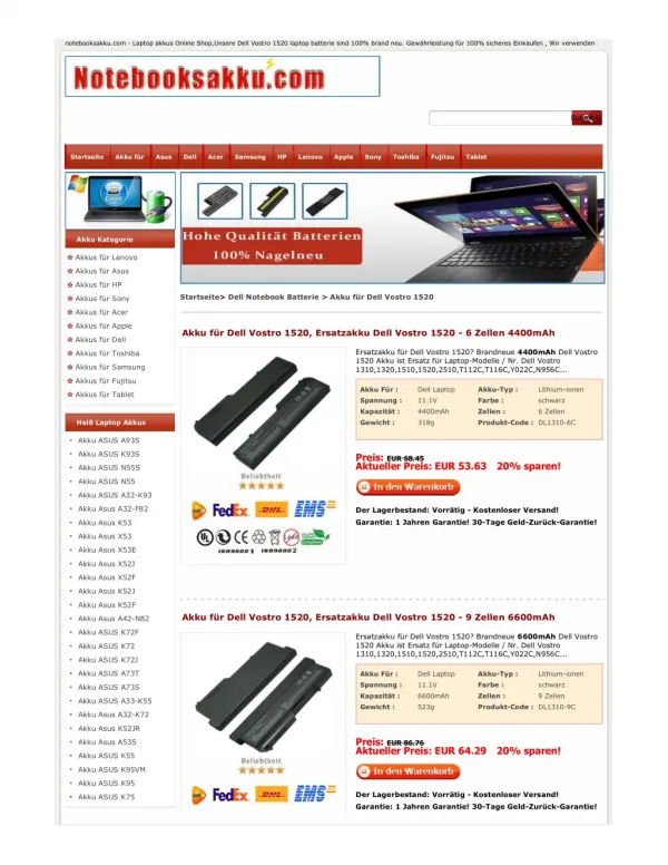 notebooksakku com laptop akkus online shop unsere