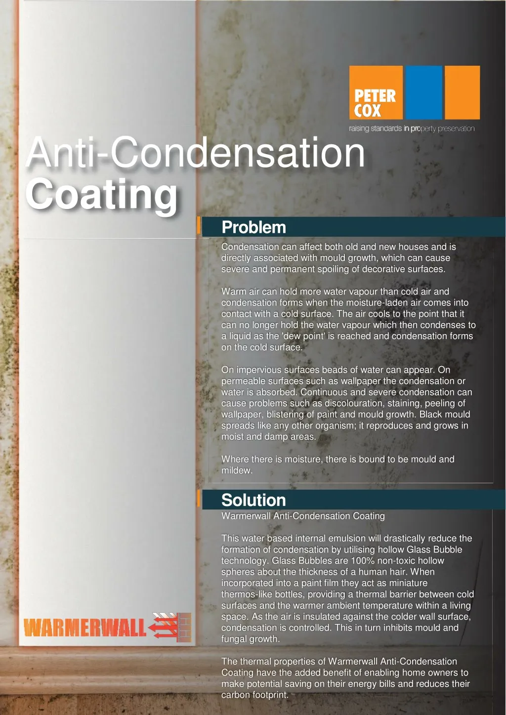 anti condensation coating