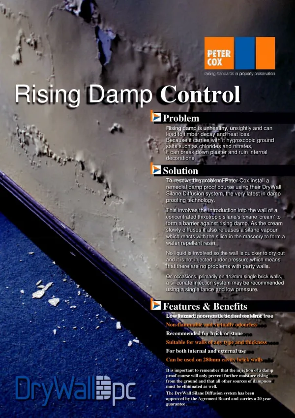 Peter Cox - Rising Damp Treatment