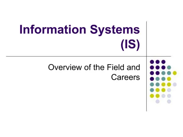 Information Systems IS