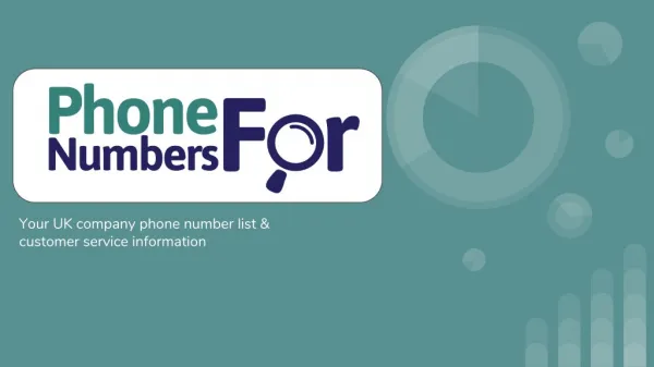 UK Telephone Numbers