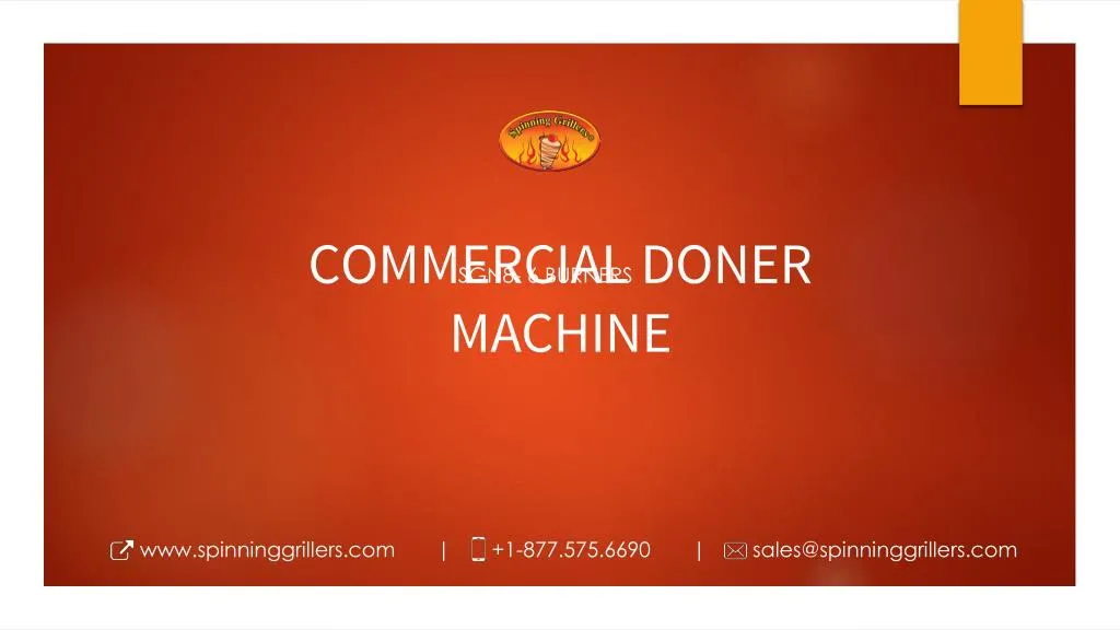 commercial doner machine