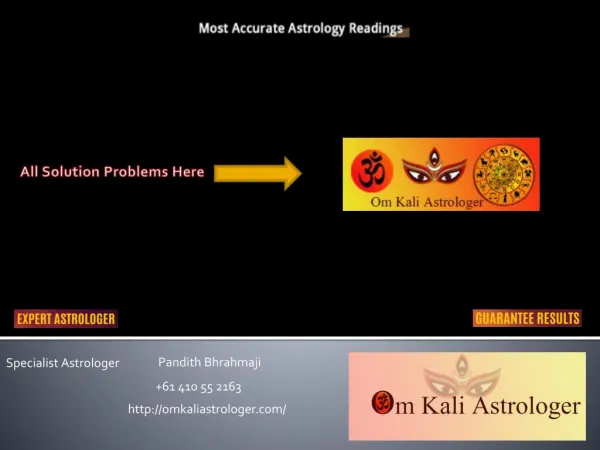 Om Kali Astrologer – Love Marriage Problem Specialists
