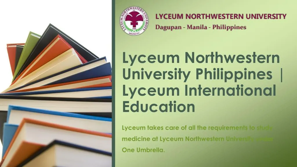 lyceum northwestern university philippines lyceum international education