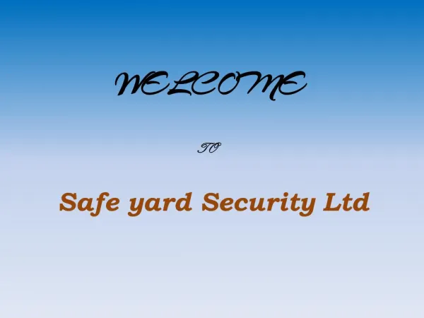 Automatic & Electric Gate Repair Service - Safe yard Security Ltd