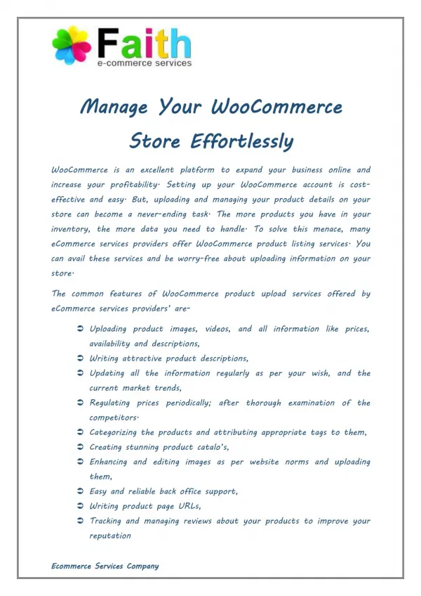 Manage Your WooCommerce Store Effortlessly