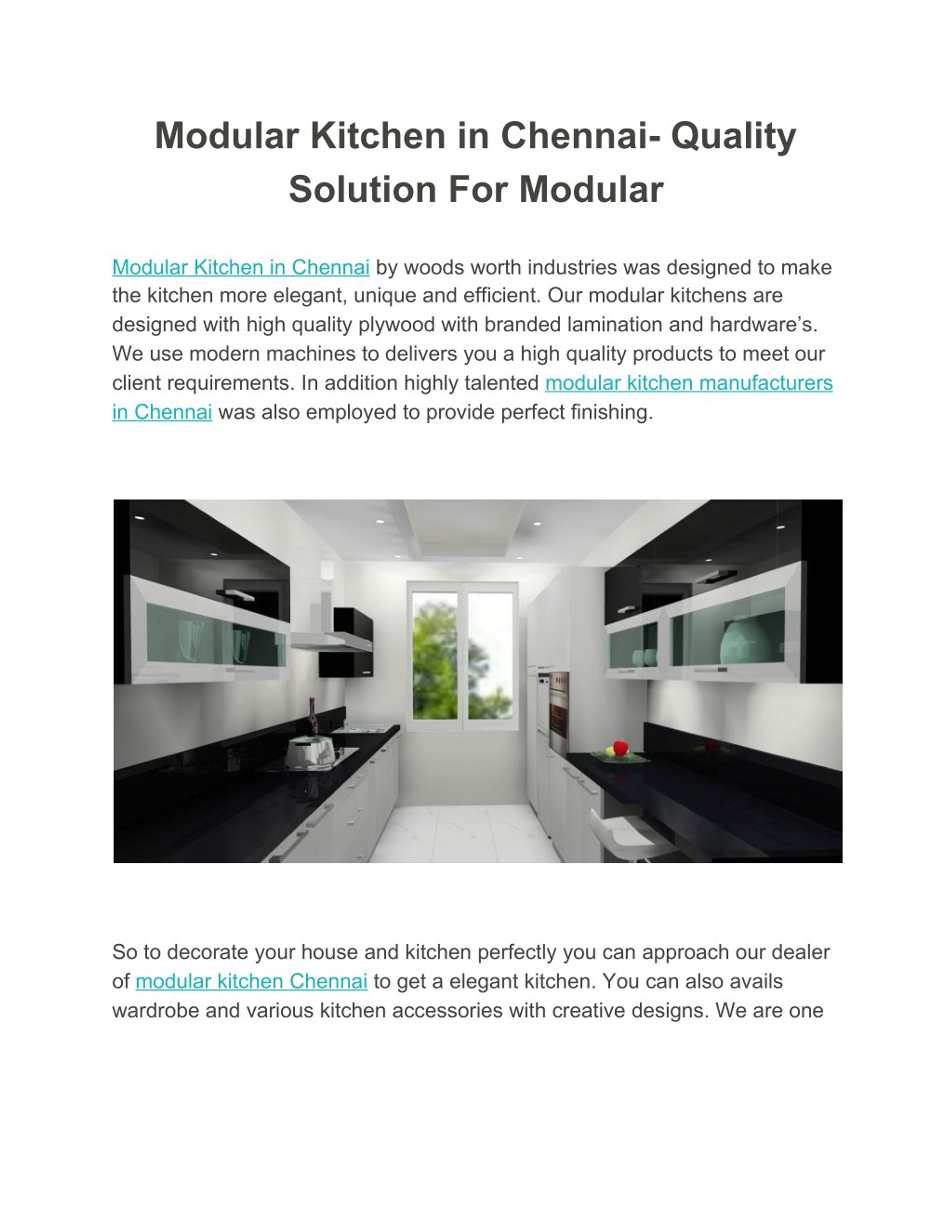 PPT - Modular Kitchen in Chennai PowerPoint Presentation, free download ...