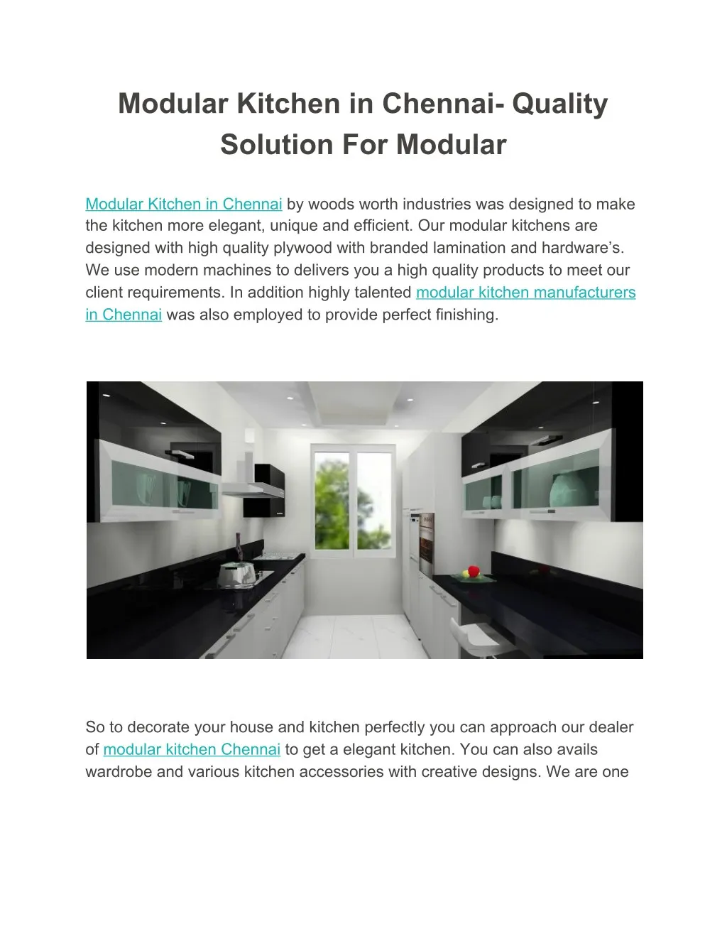 modular kitchen in chennai quality solution