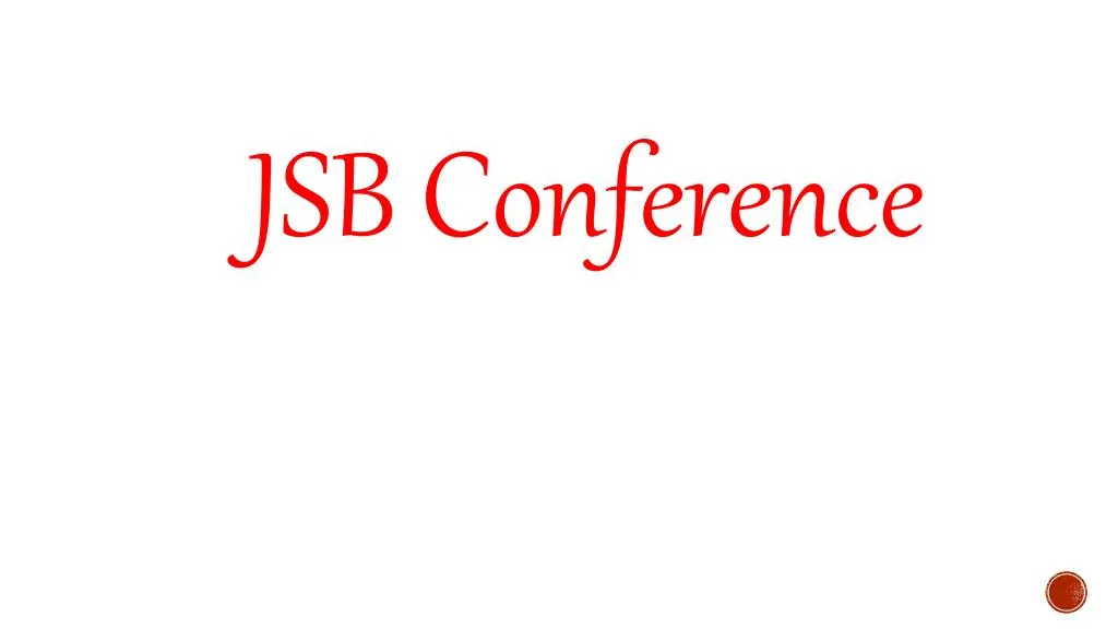 jsb conference