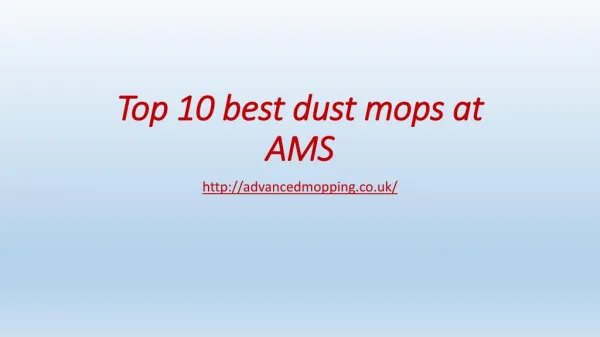 Best dust control mops