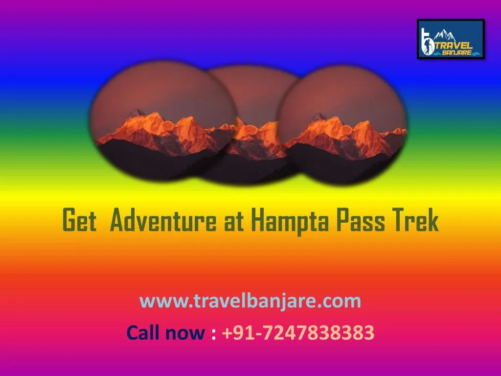 get adventure at hampta pass trek