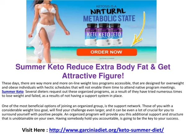 Summer Keto : For Easier And Faster Weight-Loss