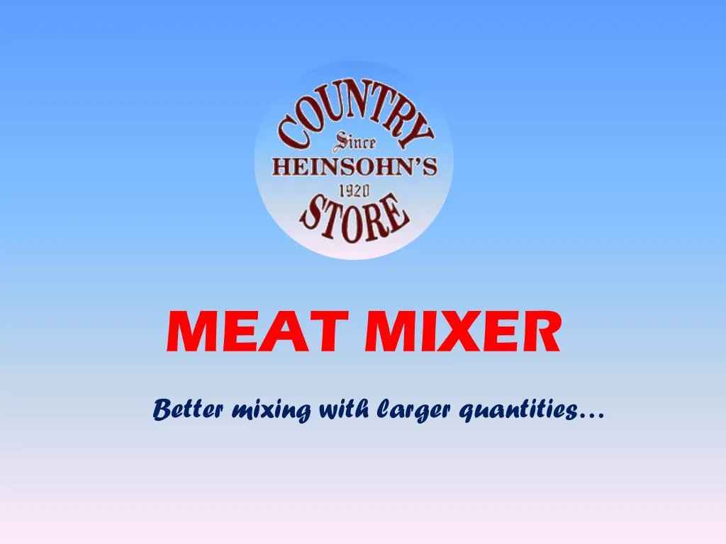 meat mixer