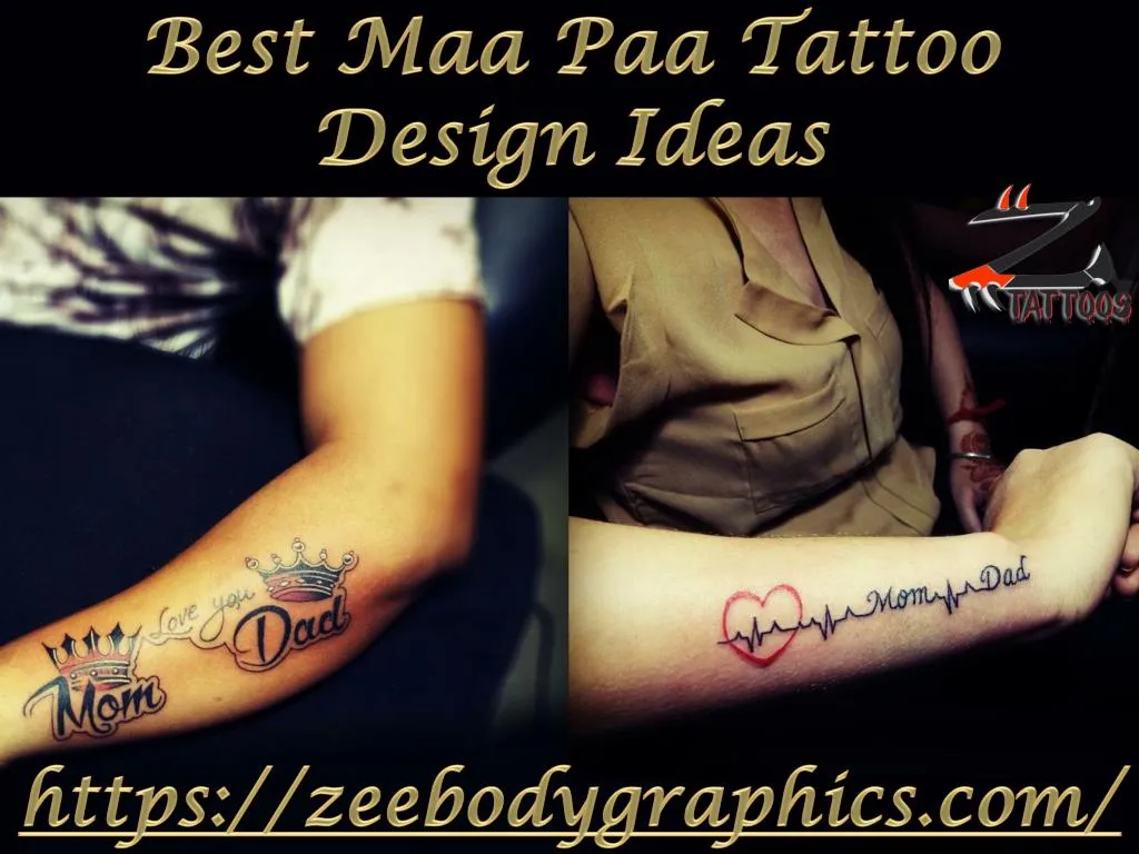 mom dad tattoo / maa tattoo / dad tattoo / pen tattoo / tattoo / tattoo  design / pen tattoo on hand - YouTube