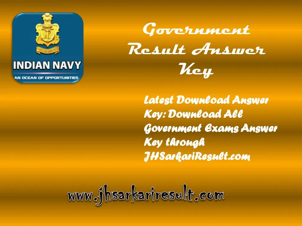 government result answer key