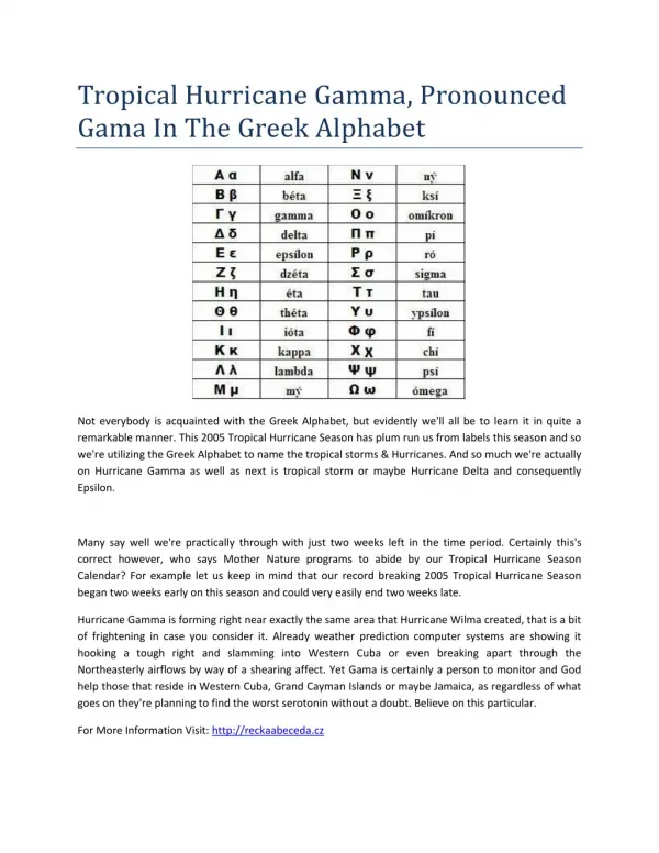 tropical hurricane gamma pronounced gama