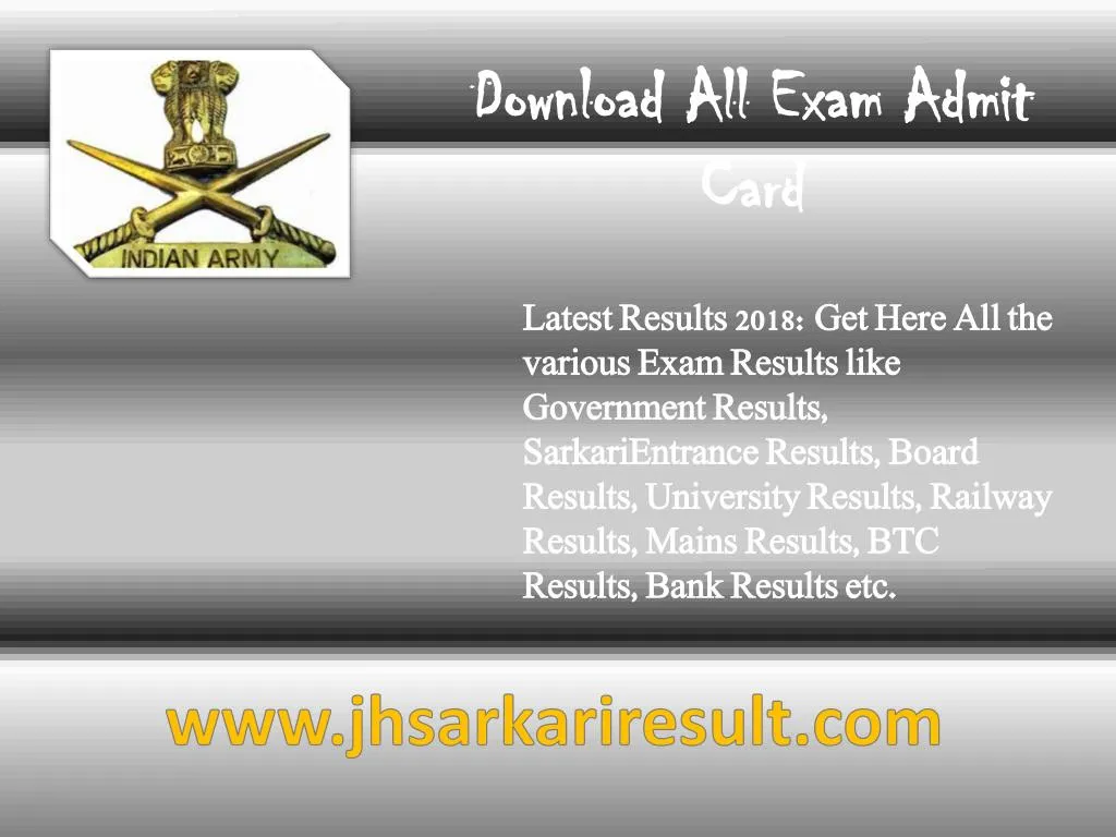 download all exam admit card