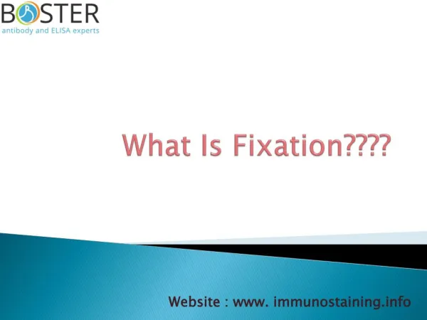 Basic Principle of IHC Fixation and Staining - Immunostaining