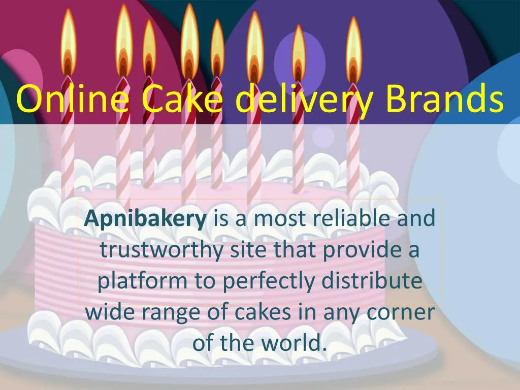 online cake delivery brands