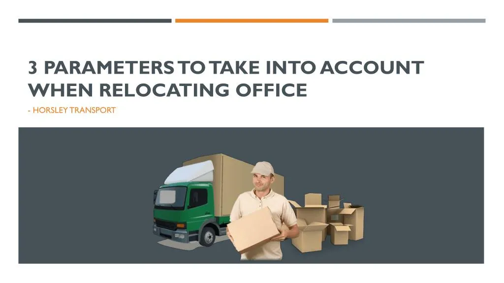 3 parameters to take into account when relocating office