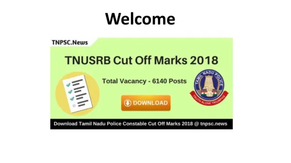 Download TNUSRB Cut Off Marks 2018 Check TN Police Expected Cut off
