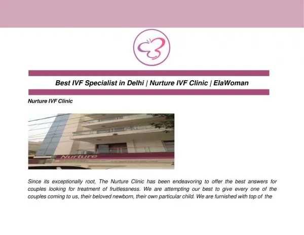 Best IVF Specialist in Delhi | Nurture IVF Clinic | ElaWoman