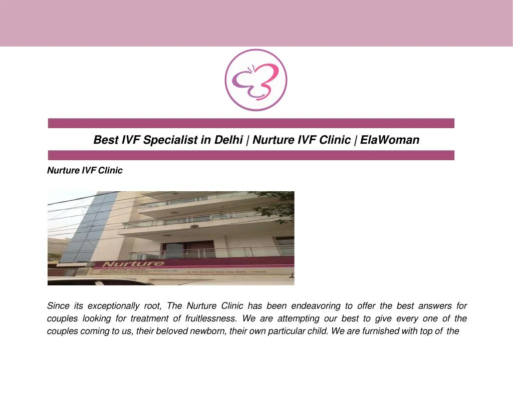 best ivf specialist in delhi nurture ivf clinic elawoman