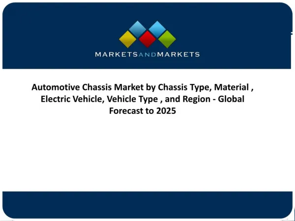 Current market trends of Automotive Chassis Market