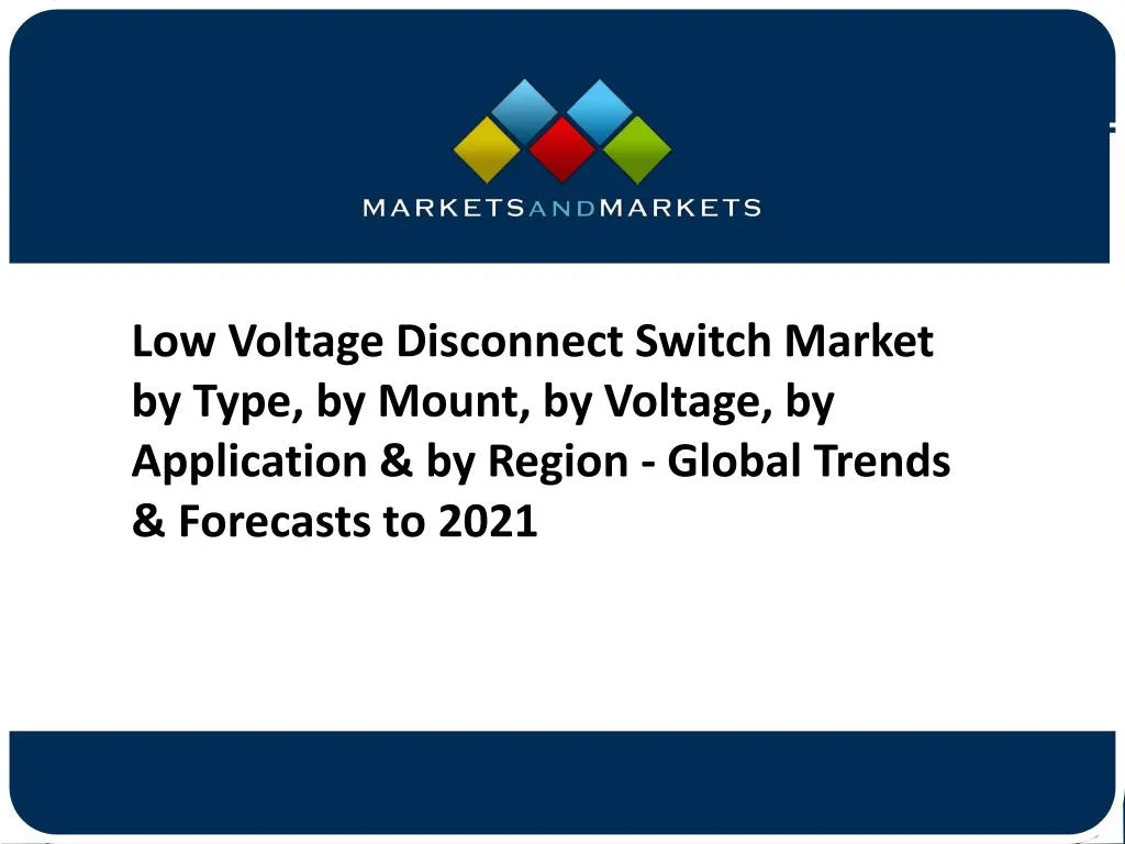 low voltage disconnect switch market by type